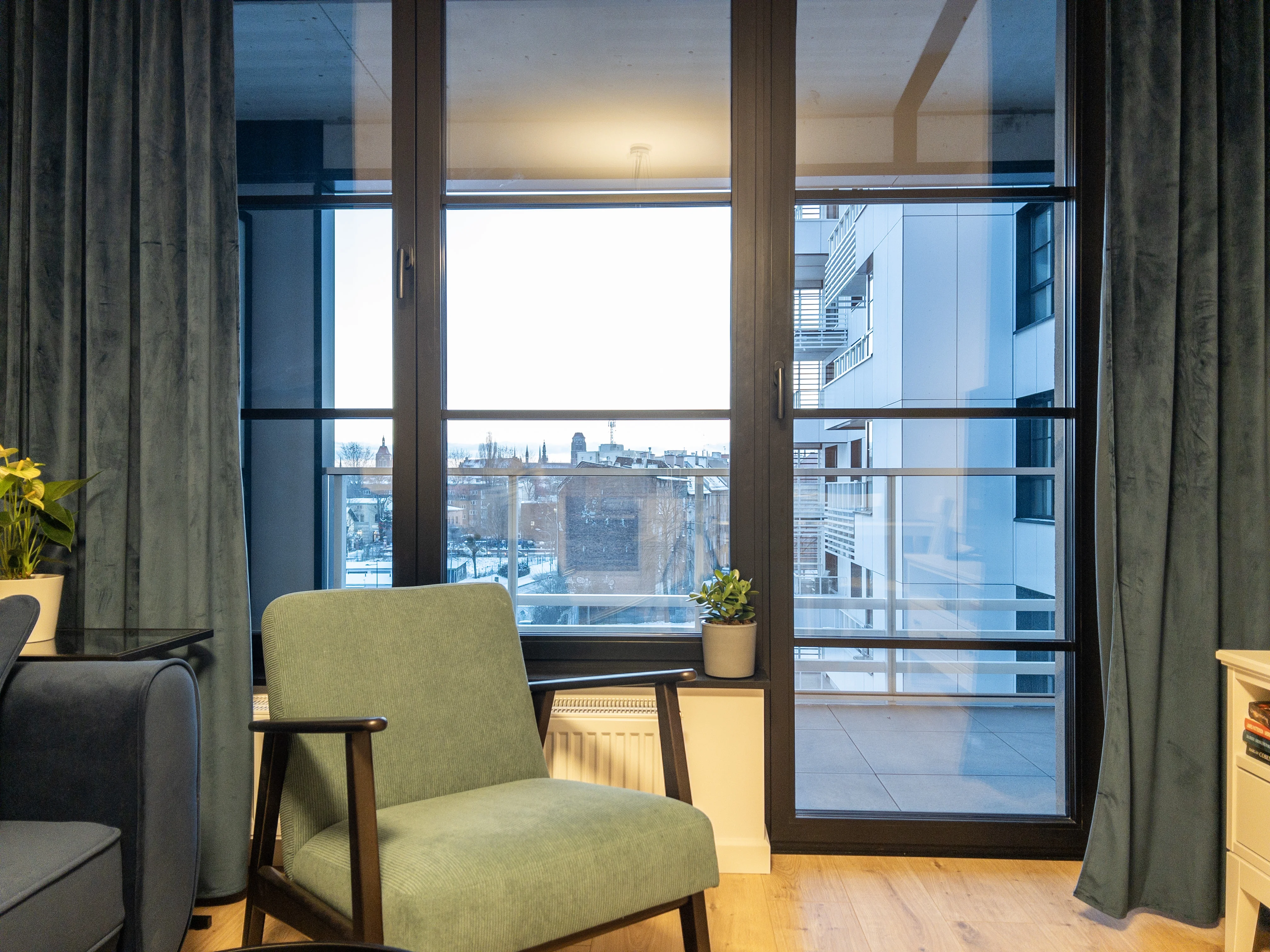 Fotel z widokiem na miasto